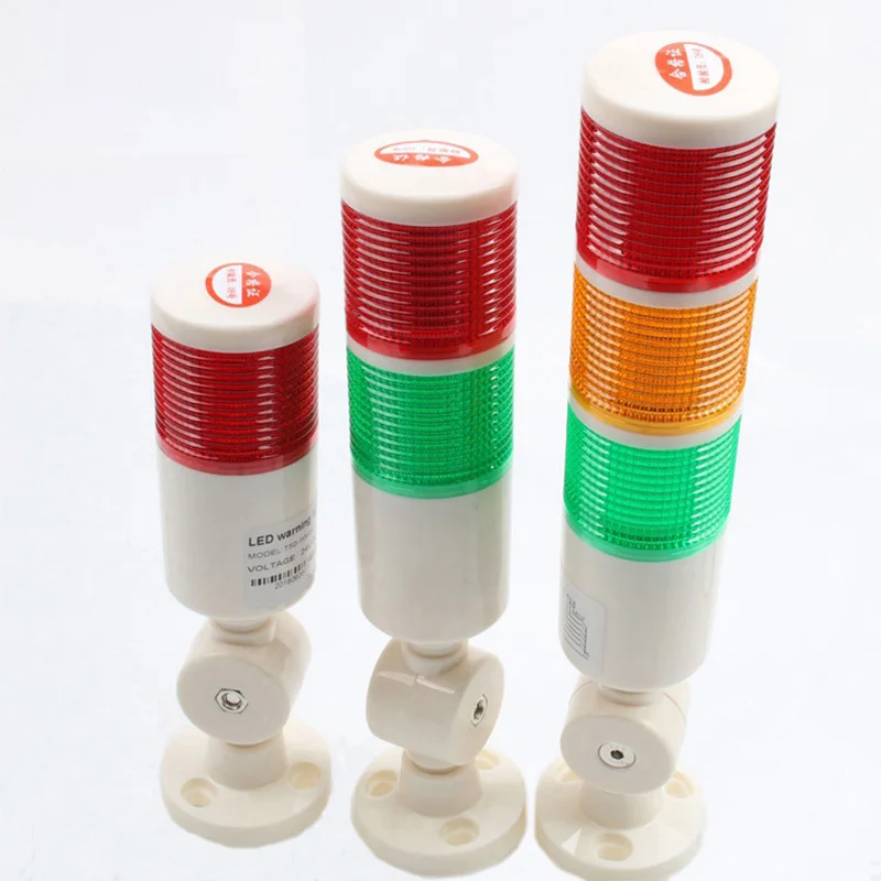 Safety Stack Lamp Industrial 3 layer Buzzer Light LED Signal Tower Caution Light Alarm Foldable Warning Light Tower for Machines