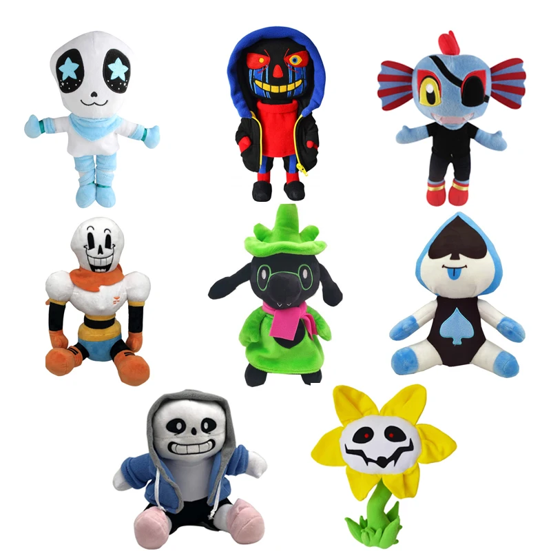 

1pcs Undertale Plush Toy Doll 23-30cm Undertale Sans Papyrus Sunflower Temmie Plush Stuffed Toys for Children Kids Gifts