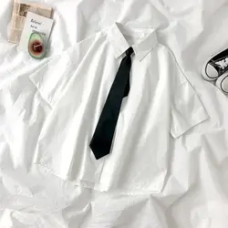 Women JK Uniform Necktie women Shirts Accessories Trendy All-match Student Round Neck Shirt Collar Arrow Shape Tie 2021