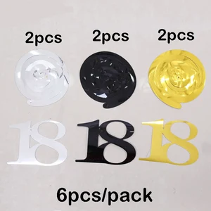 دوامات عيد ميلاد حلزونية ، زخارف معلقة ، ذهبي أسود فضي ، 18 21 25 30 40 50 60 70 80 90 سنة ، زينة عيد ميلاد ، 6 قطع لكل عبوة أعلى 6 بيع 60 و 70 ازياء – No5