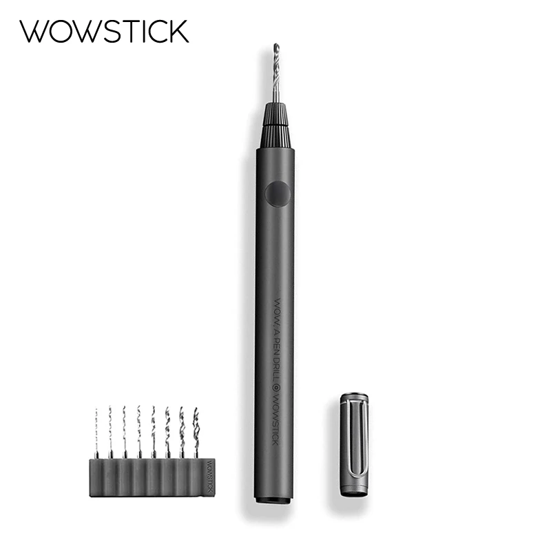 Caneta de Broca Elétrica Wowstick Mini Ferramenta Múltipla sem Fio Bateria de Lítio Broca Manual para Madeira Plástico Alumínio Moeda Bricolage