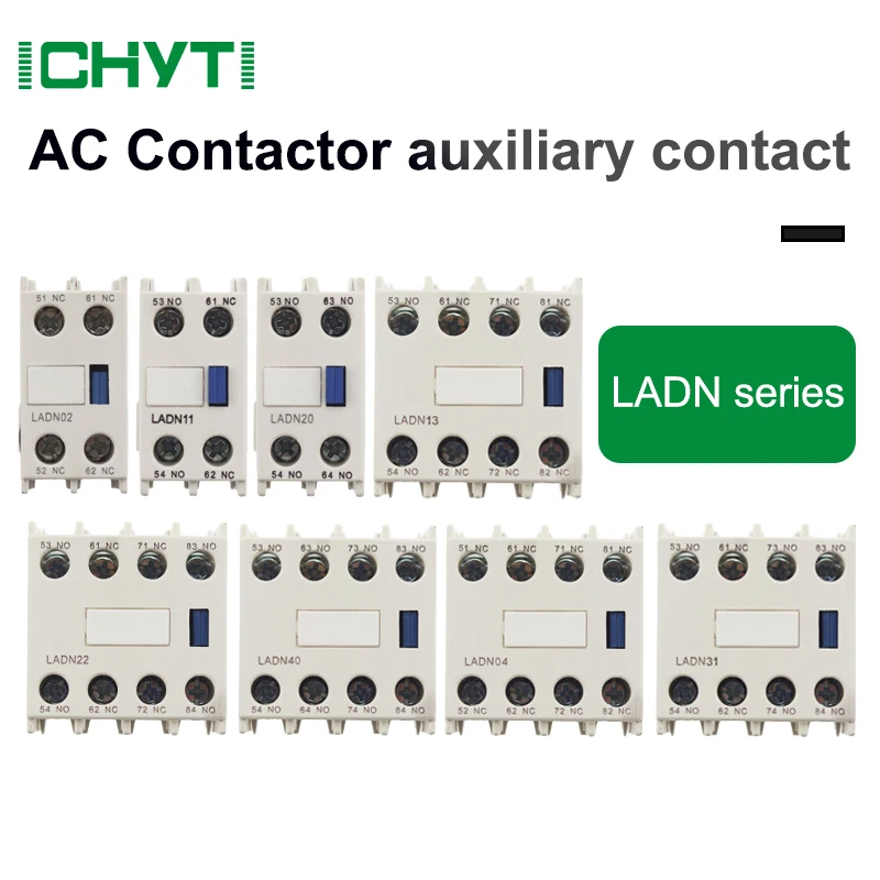 1PCS LADN Series Auxiliary Contact 690V 10A 1NO+1NC 2NO+2NC For LC1D Series AC Contactor