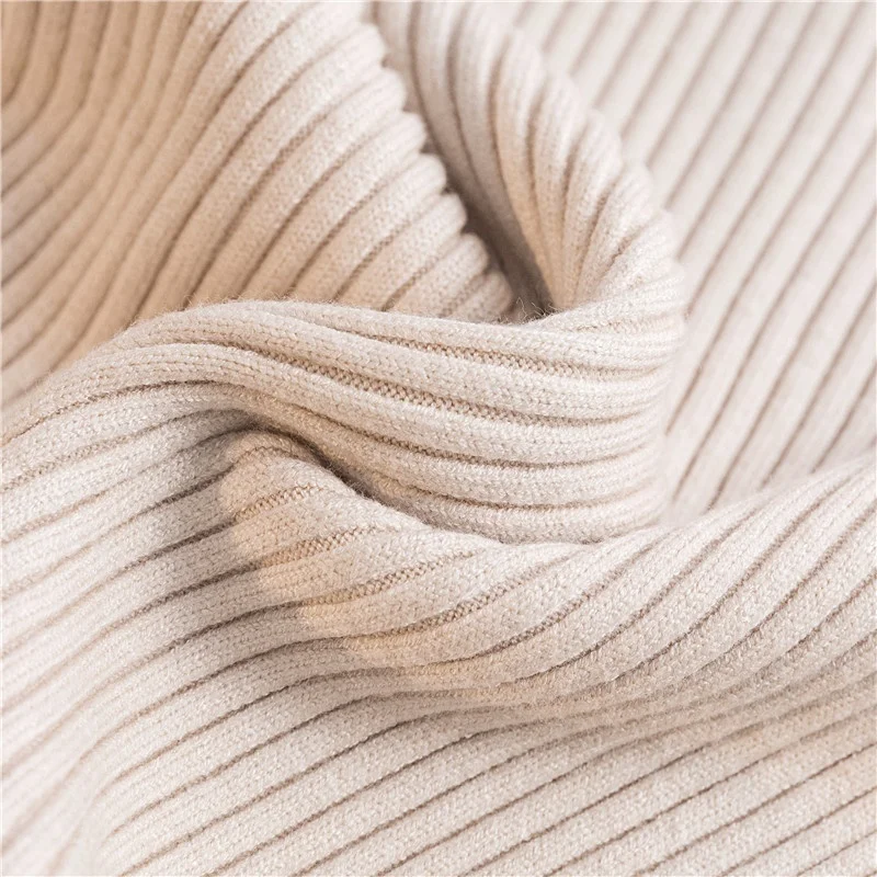 Pull à col roulé en tricot pour Femme, col Polo doux et décontracté, à la mode, Slim, élastique, nouveau, hiver