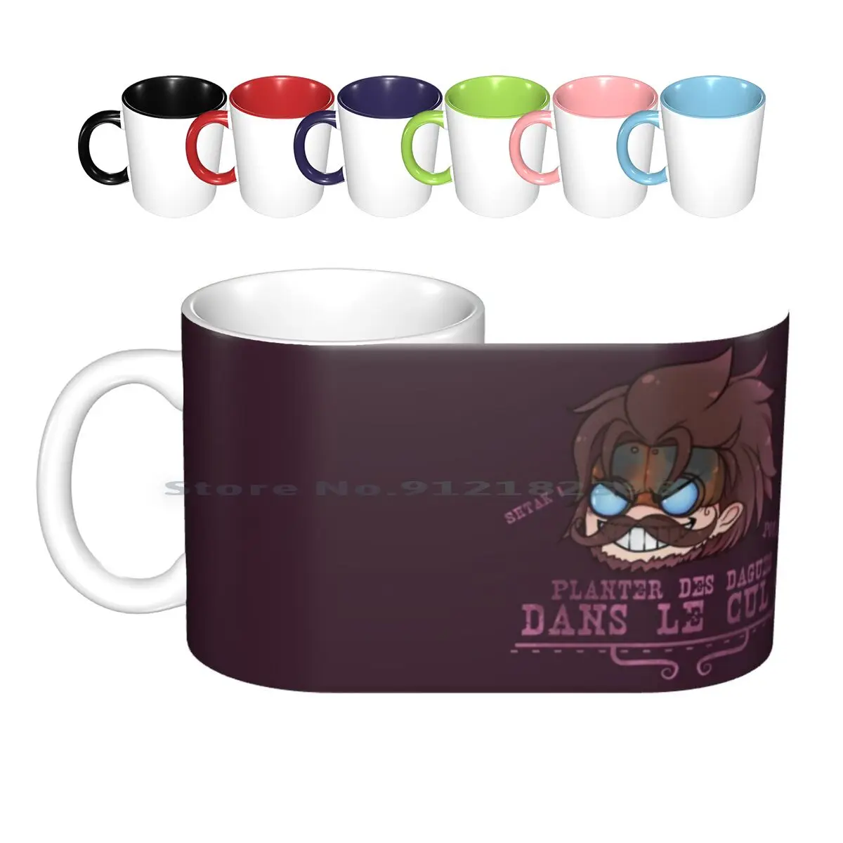 Mécagnome-Planting Daggers Ceramic Mugs Coffee Cups Milk Tea Mug Nalfe?nn Nalfeinn World Of Mecagnome Dagger Creative Trending