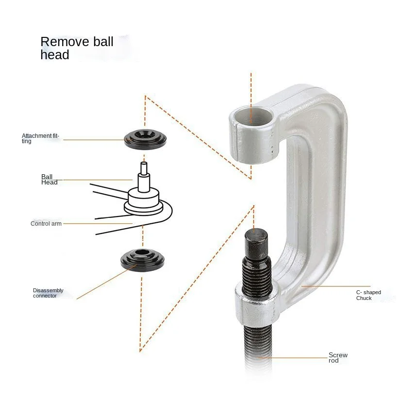 Car Ball Joint Removal Tools Set Ball Head Extractor Ball Joint Service Kit for Mercedes-Benz