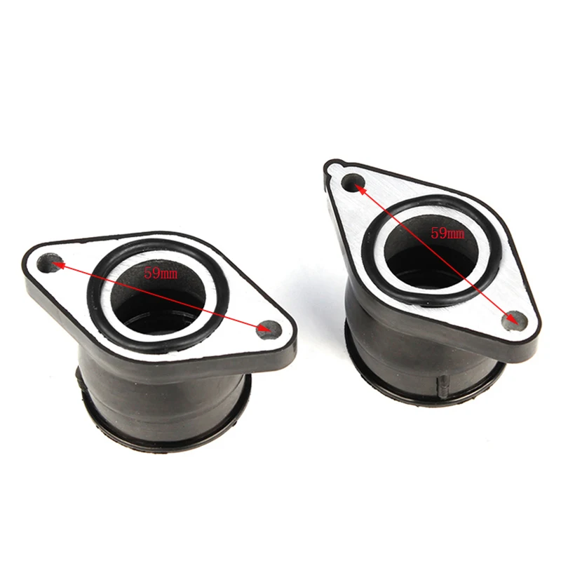 2 uds colector de admisión de carburador piezas aptas para Yamaha XT350 XT 350 1985-2000 colector de admisión de carburador de motocicleta