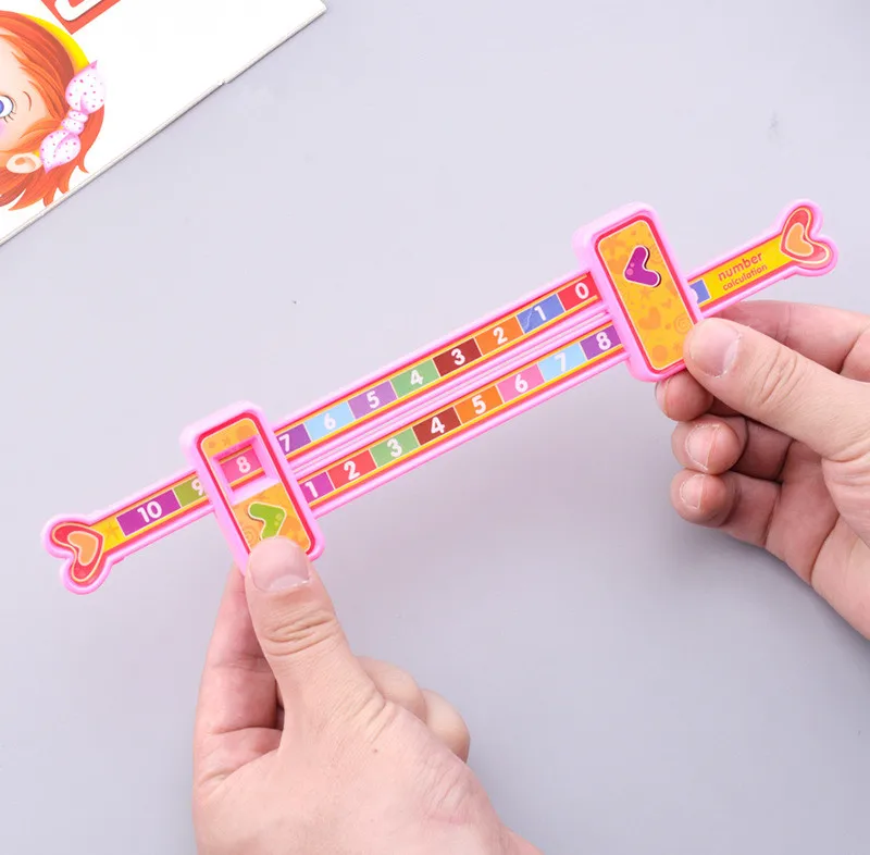 Kids Preschool Math Learning Toys Mathematics Montessori Teaching Addition Ruler Toy Games for Children Student