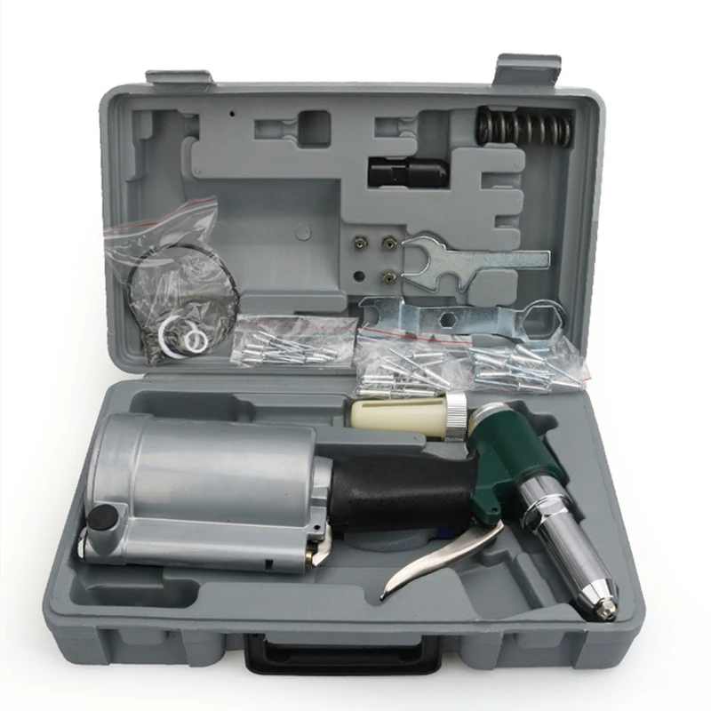 Industriële Heavy Duty Air Klinkhamer Automatische Hydraulische Trek Klinknagel Pistool Kit Pneumatische Klinkhamer Tool Set 2.4-4.8Mm Nail klinkgereedschap