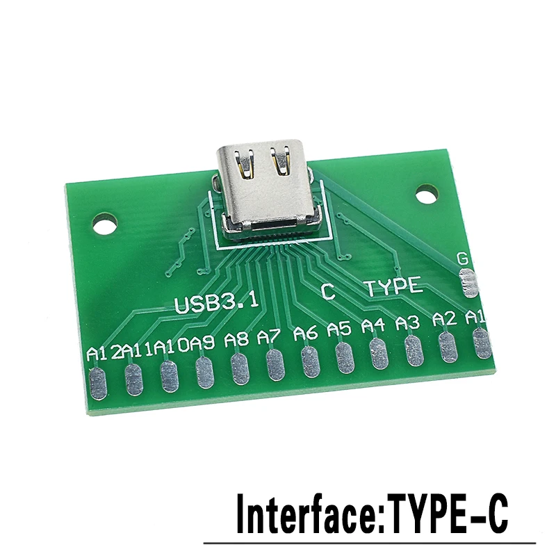 5PCS USB Male Connector / MINI MICRO USB to DIP Adapter female connector 2.54 Connector B Type-C USB2.0 3.0 Female PCB Converter image 4