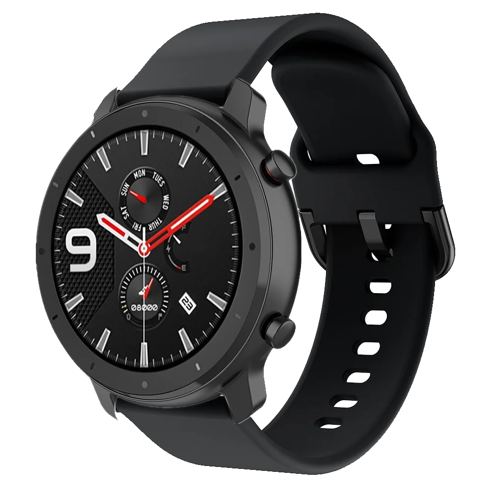 AKBNSTED 20มม.22มม.ซิลิโคนที่มีสีสันสายนาฬิกาสำหรับSamsung GalaxyนาฬิกาActive/Huami Amazfit GTR/GTS/Stratos/Garmin Venu