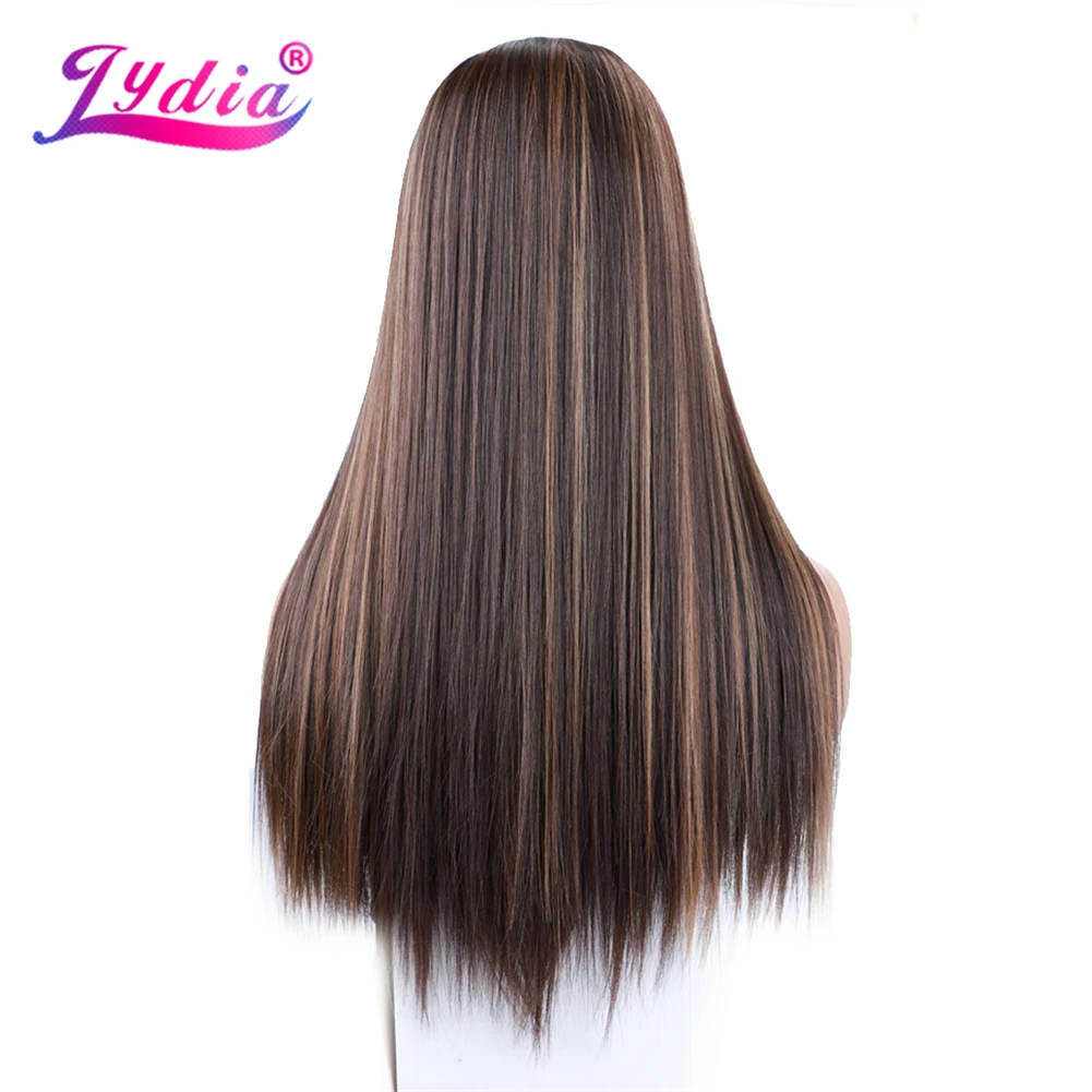 Lydia Long Silky Straight U Part Piano 1B/27 Color Hair Wigs Heat Resistant Synthetic 20Inch For Women  Ladies  Daily