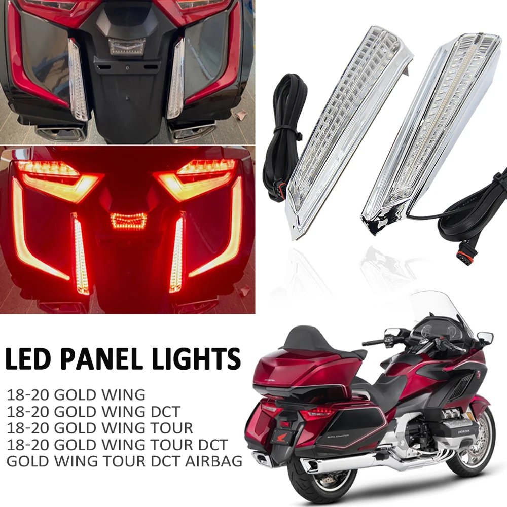 NEW Motorcycle Turn Signal LED Filler Panel Lights Decorative Lamp For HONDA Gold Wing 1800 F6B GL1800 2018 2019 2020 2021