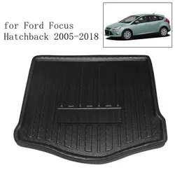 UXCELL Rear Car Trunk Tray Boot Liner Cargo Floor Mat Cover for Ford Fiesta Focus Hatchback 2005-2018 for Ford Focus Sedan 12-17