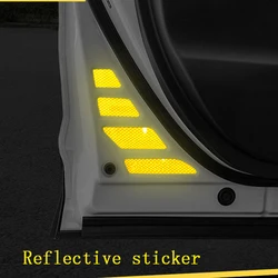 For Toyota RAV4 2019 2021 car door reflective sticker car door safety warning Car door OPEN reflective decorative 10 pics