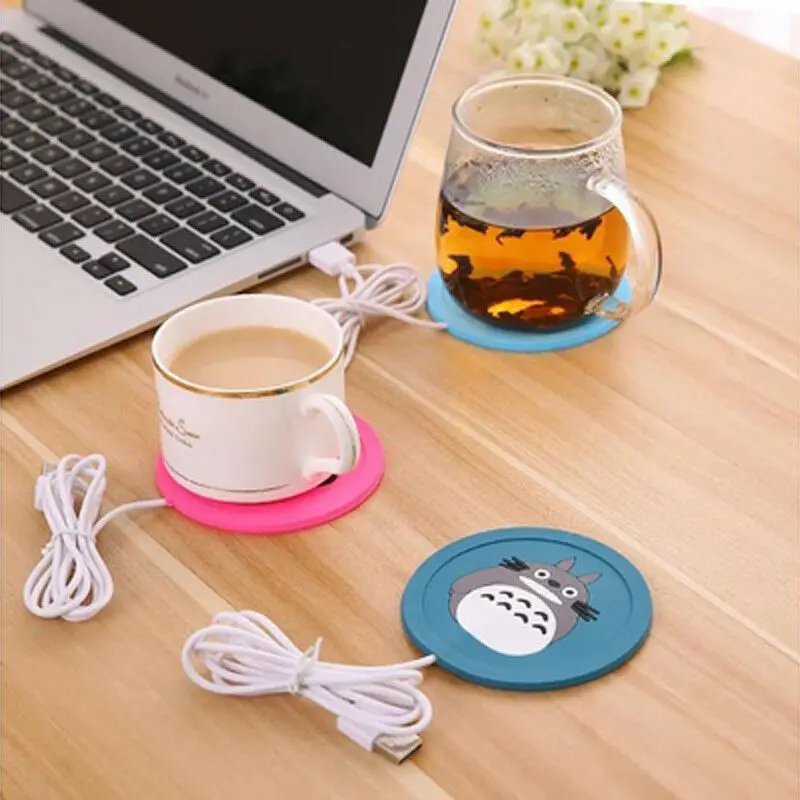 Newest Hot Useful USB Power Suply Office Tea Coffee Cup Mug Cartoon Heating Mat Warmer Pad Electric Insulation Coaster