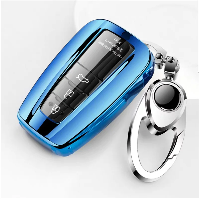 Fashion TPU Car Key Case Full Cover Shell For Toyota Prius Camry Corolla CHR C-HR RAV4 Land Cruiser Prado Keychain Accessories