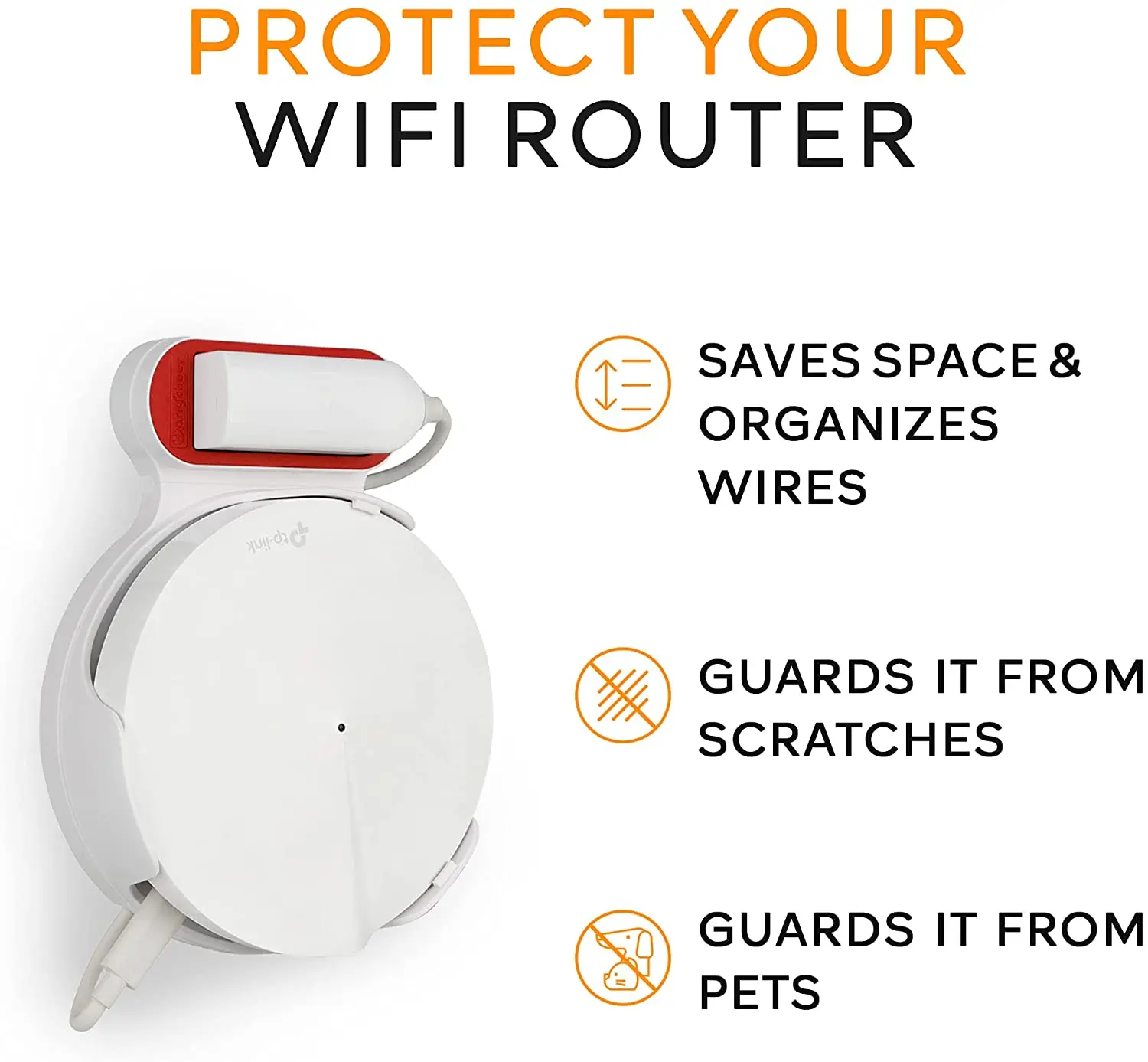 STANSTAR Wall-Mounted WiFi bracket, specially designed for TP-Link Deco M5 whole family mesh WiFi system router