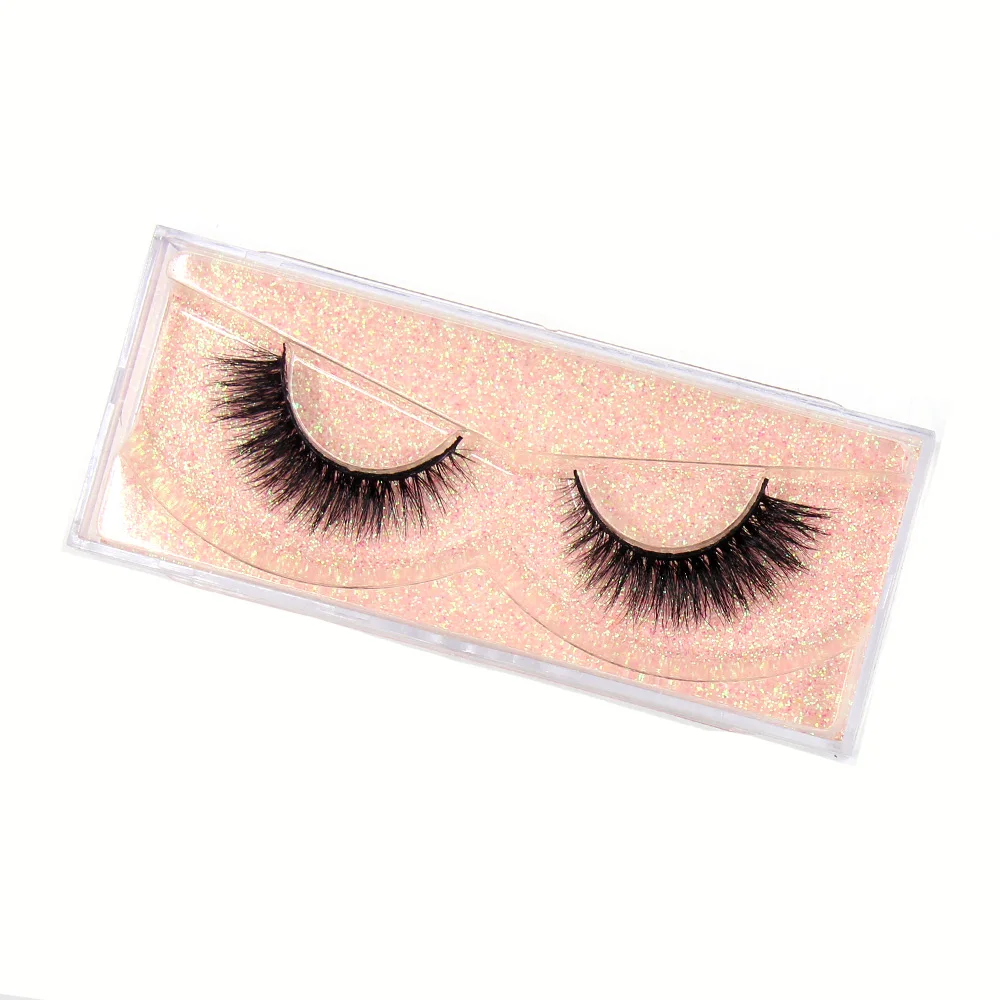 LEHUAMAO Makeup 3D Mink Lashes 100% Cruelty free Natural Soft 5D False Eyelashes Wispy Cross Lashes Full Strip Eyelash Makeup