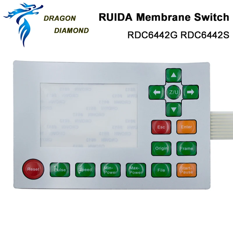 Smok diament Ruida przełącznik membranowy klucz Film klawiatura maska dla RDC6332G RDC6332M RDC6442S RDC6442G RDC6445G