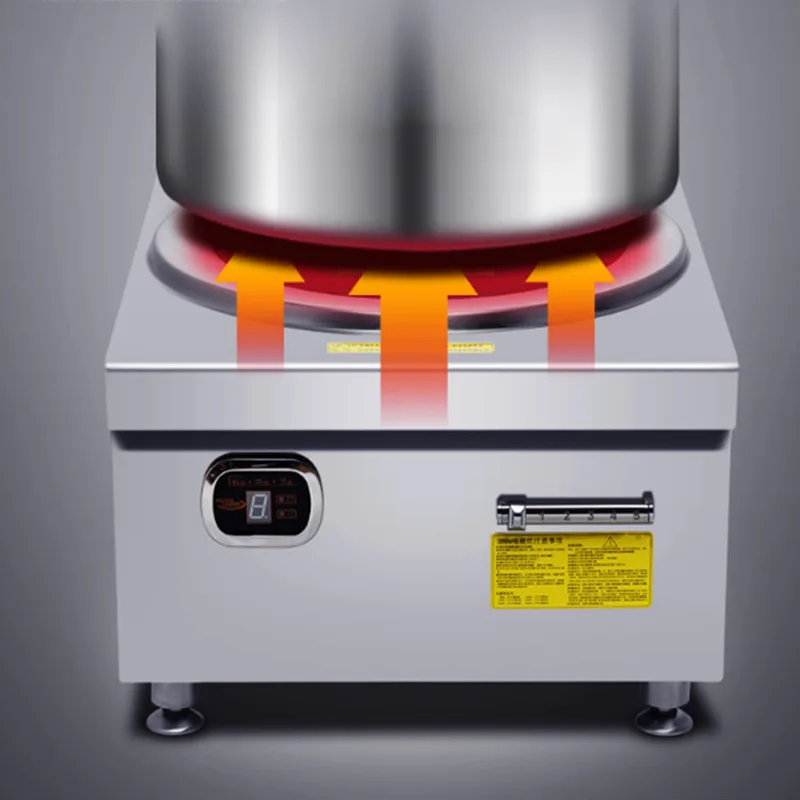 Cocina de inducción electromagnética de alta potencia, 8000W, comercial, resistente al agua
