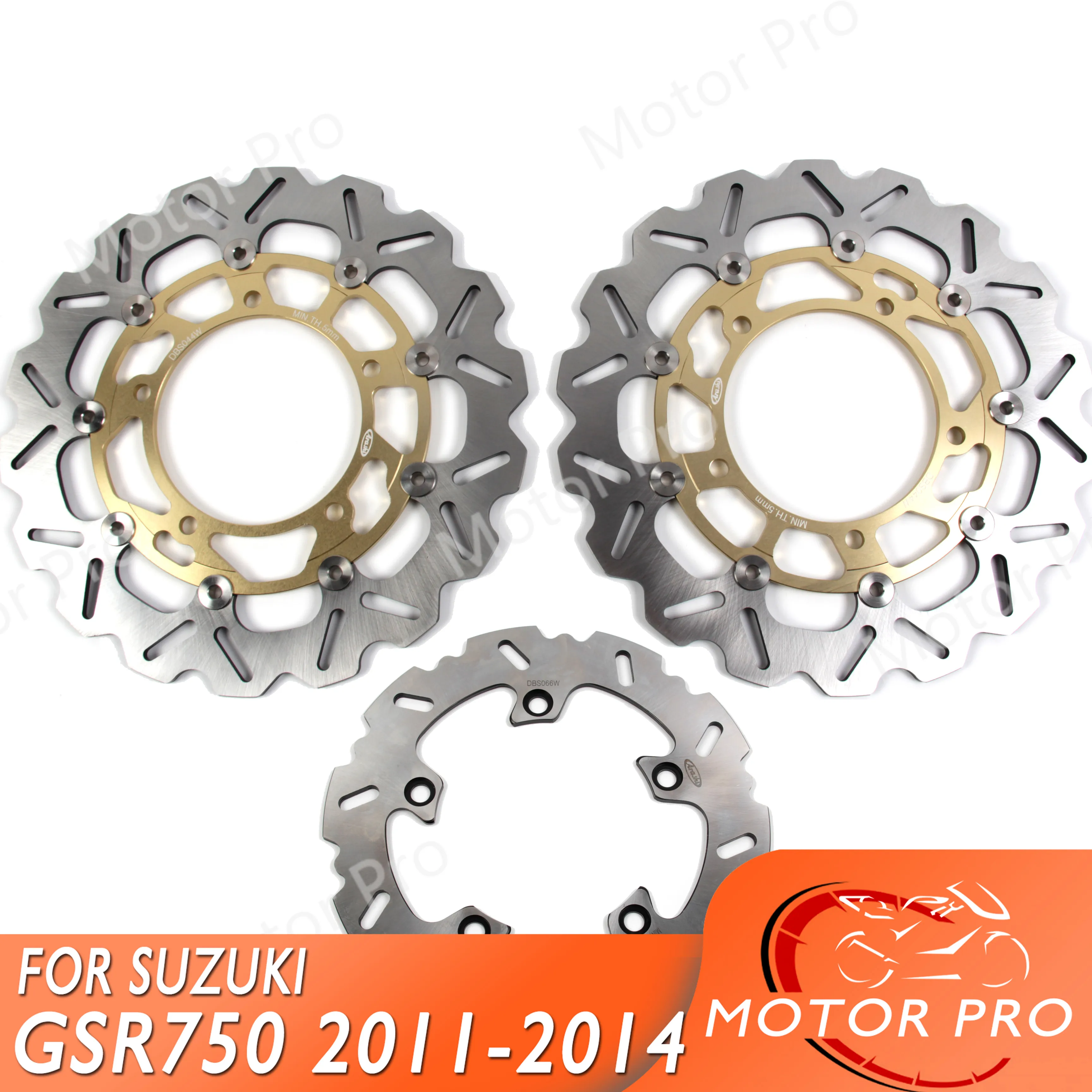 For Suzuki GSR 750 2011 2012 2013 2014 ABS Front Rear Brake Disc Disk Rotor Kit Motorcycle GSR400 GSR750 11 12 13 14 BANDIT 1200