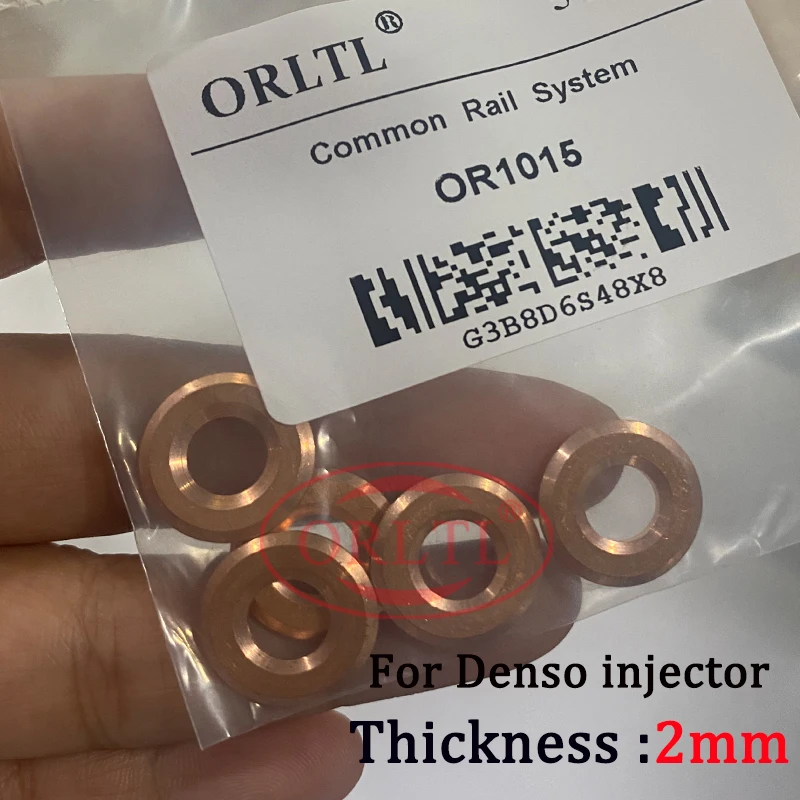 100PCS 23670-0L050 Common Rail Injector Nozzle Copper Washer Fuel Injection Heat Shield Rings for Denso Toyota Hilux E1022016