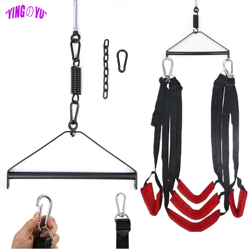 Sex Swing Metal Tripod Stents Sexual Sex Furniture Fetish Bandage Adult Games Chairs Hanging Door Swings Erotic Toys for Couples