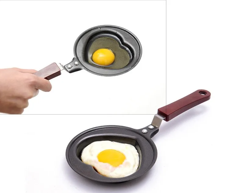 Cartoon Shape Warm Heart Breakfast Omelette Pan Kitchen Tools Mini Pancake Pans Creative Love Small Fried Egg Pan
