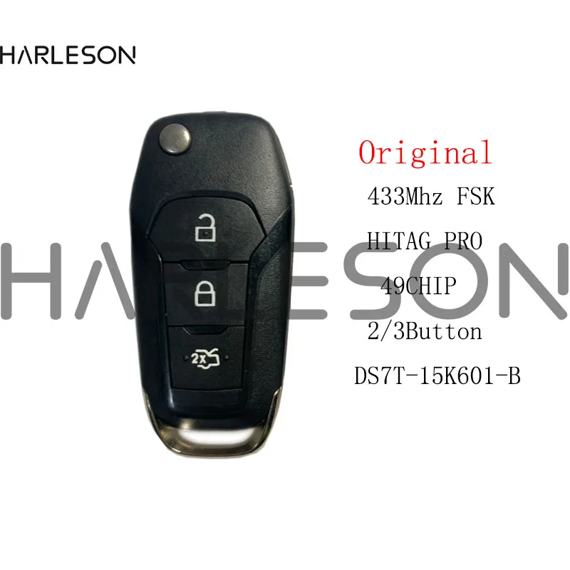 Original Flip Remote Key Fob 3 Buttons 315/433Mhz N5F-A08TAA ID49 For Ford S-MAX GALAXY MONDEO Mk2 Mk7 Explorer Ranger