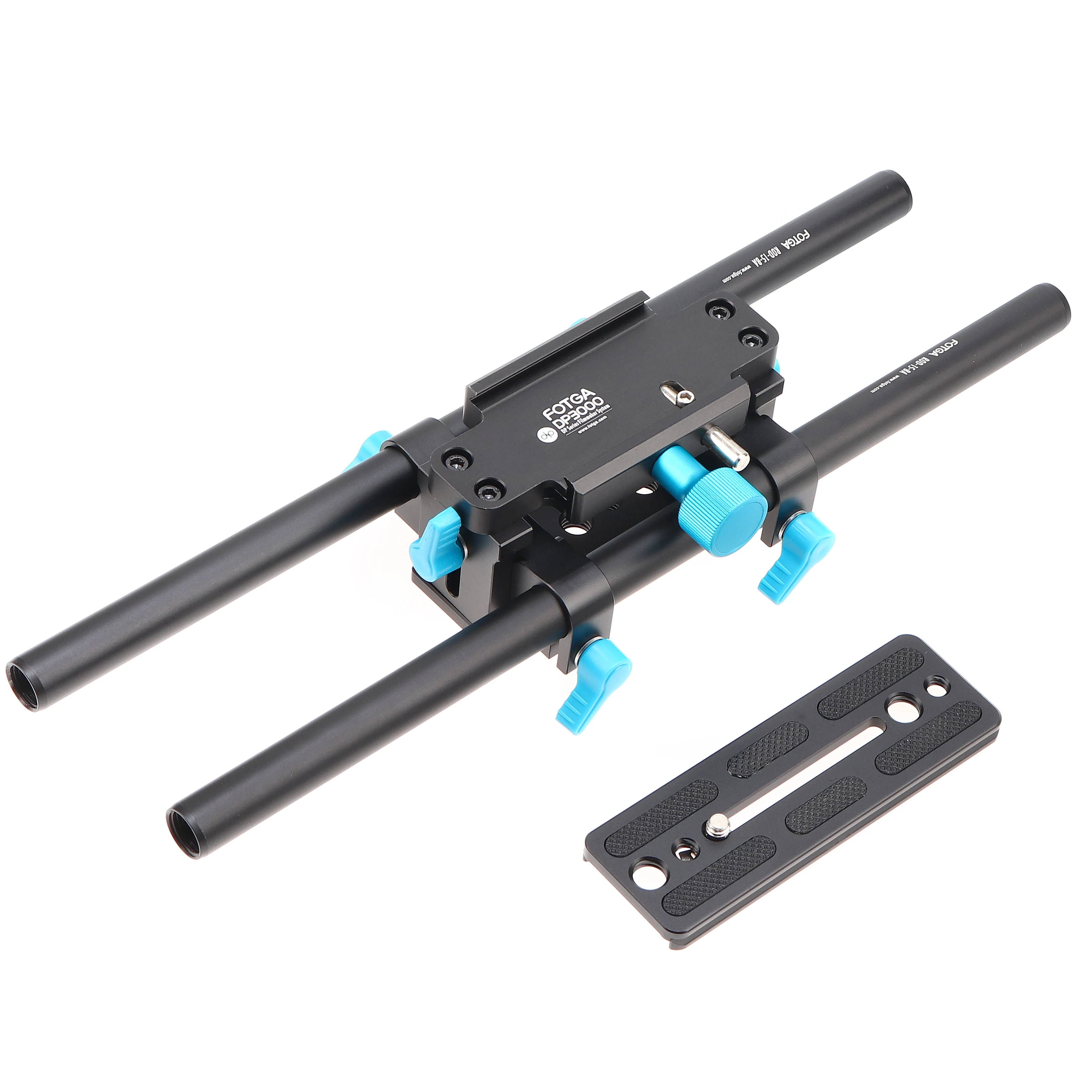 FOTGA DP3000 15mm Rail Rod Advanced QR Baseplate Mount For DSLR Follow Focus Rig