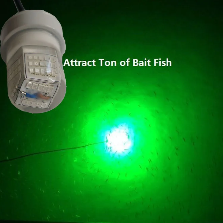 

30W 12V-24V Fishing Light LED Underwater fishing Lures Fish Finder Lamp Attracts Prawns Squid Krill (4 Colors )