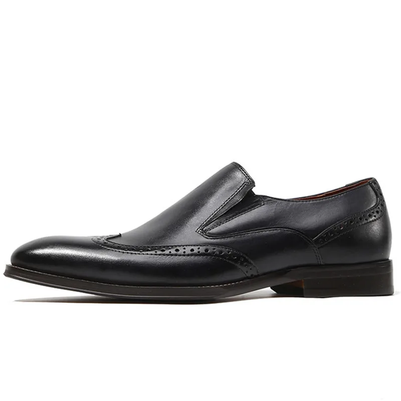 

Men Real Genuine Leather Dress Shoes Luxury Trainers Formal Wedding Loafers Oxford Italian Handmade Brogues Shoes