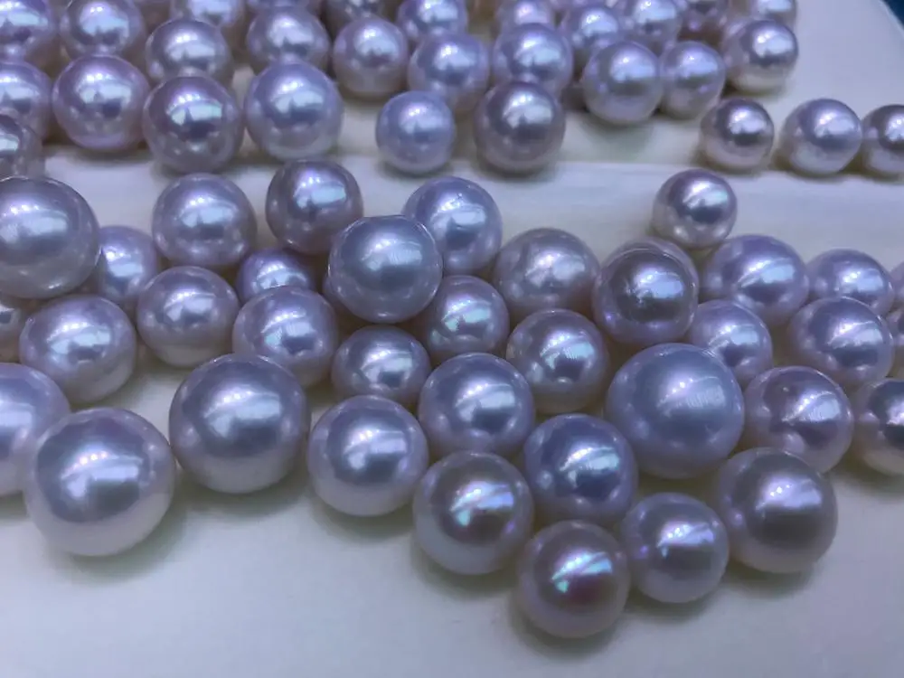 free shipping, high quaility 1 pc,10-14 mm AA perfect round,100% Nature freshwater loose pearl,half hole drilled