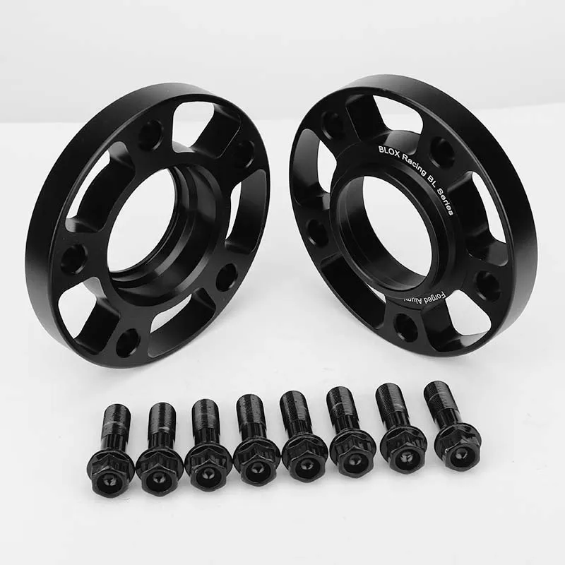 7075 알루미늄 단조 휠 스페이서 어댑터, PCD 5x112 CB = 66.6mm (ID = OD), BMW 신형 G 시리즈 자동차, 2 개, 12mm, 15mm, 20mm 썸네일 7