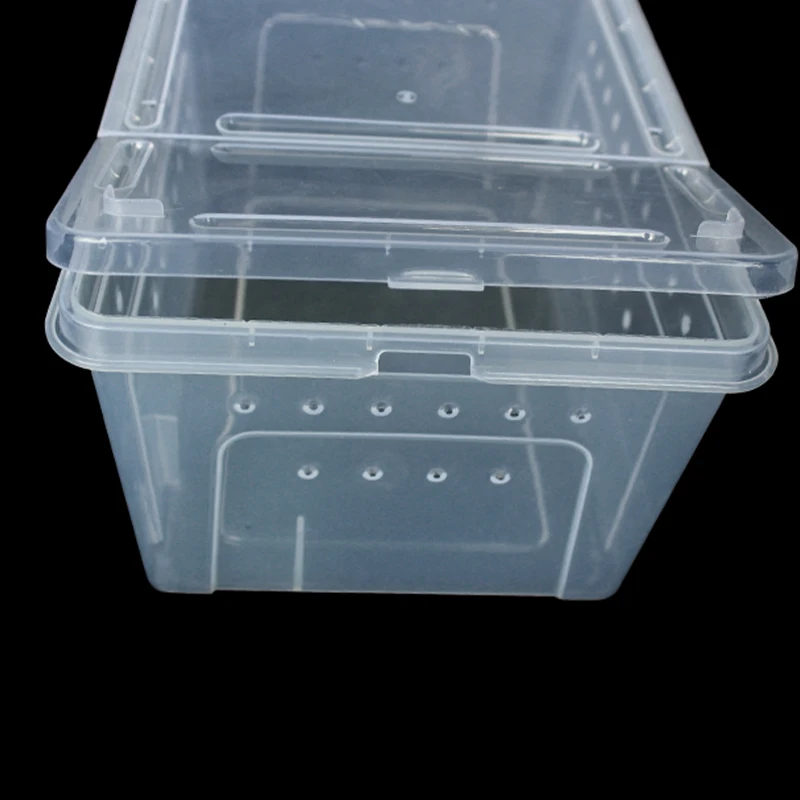 Reptile transparent plastic box breeding habitat lizard snake amphibious frog spider box