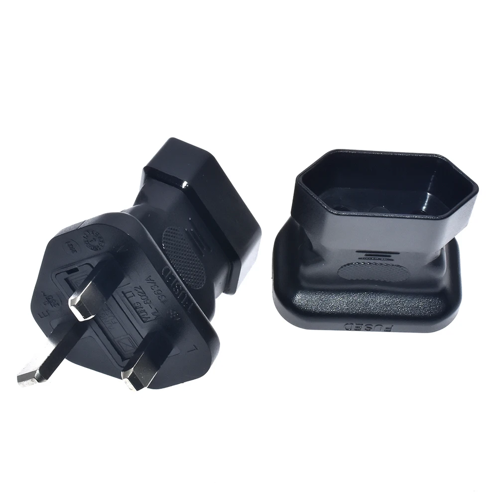 EU To UK Plug Adapter 13A250V European Type-C Round 2 Pins To England Singapore Type-G Converter EU to UK Electrical Plug 3 pin