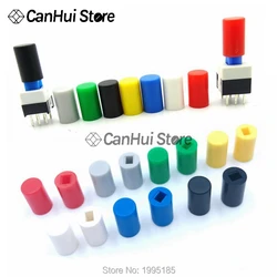 70Pcs Tactile Push Button Switch Cap 10mm Applies to 5.8*5.8 7*7 8*8 8.5*8.5 Self-locking Switch Button Cap A04 Switch caps