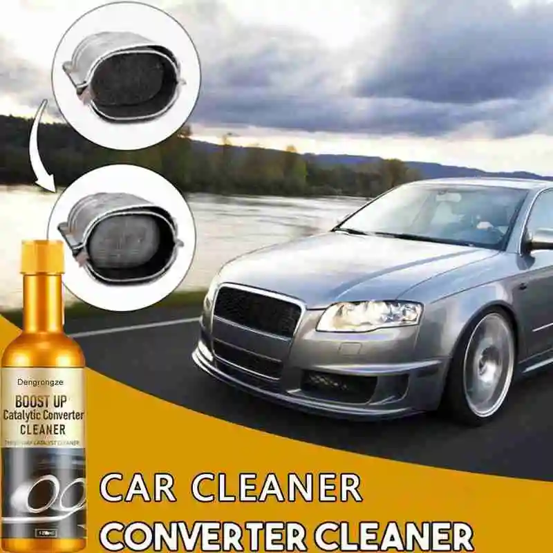 120ML Car Engine Catalytic Converter Cleaner Automobile Cleaner Catalysts Easy To Clean Engine Accelerators Engine Booster