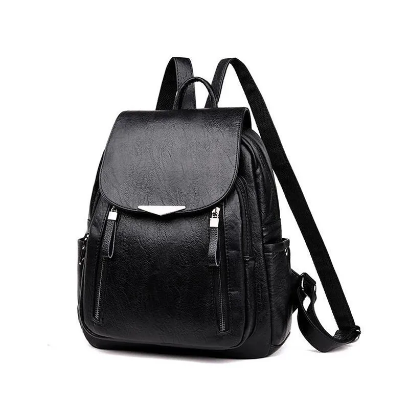 New Arrival Pu Leather Backpack Shoulder Bags For Women Fashion Travel Knapsack High Quality Rucksack School Bag 