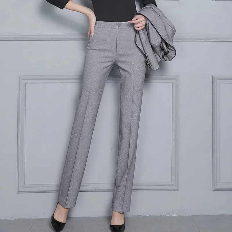 Women Formal Pants Office Lady Business Work Trousers Fashion Casual Straight Pants Female Autumn Winter 2026 Clothes S-3XL