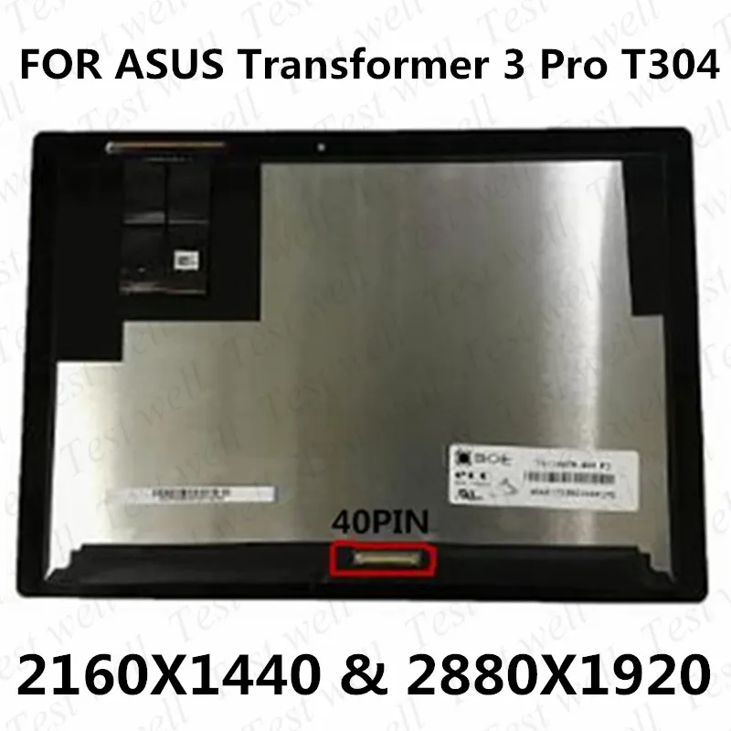 Imagem -02 - Montagem de Lcd de 12.6 Original para Asus Transformador Pro T304 T304u T304ua Tela Touch Digitalizador de Substituição de Vidro