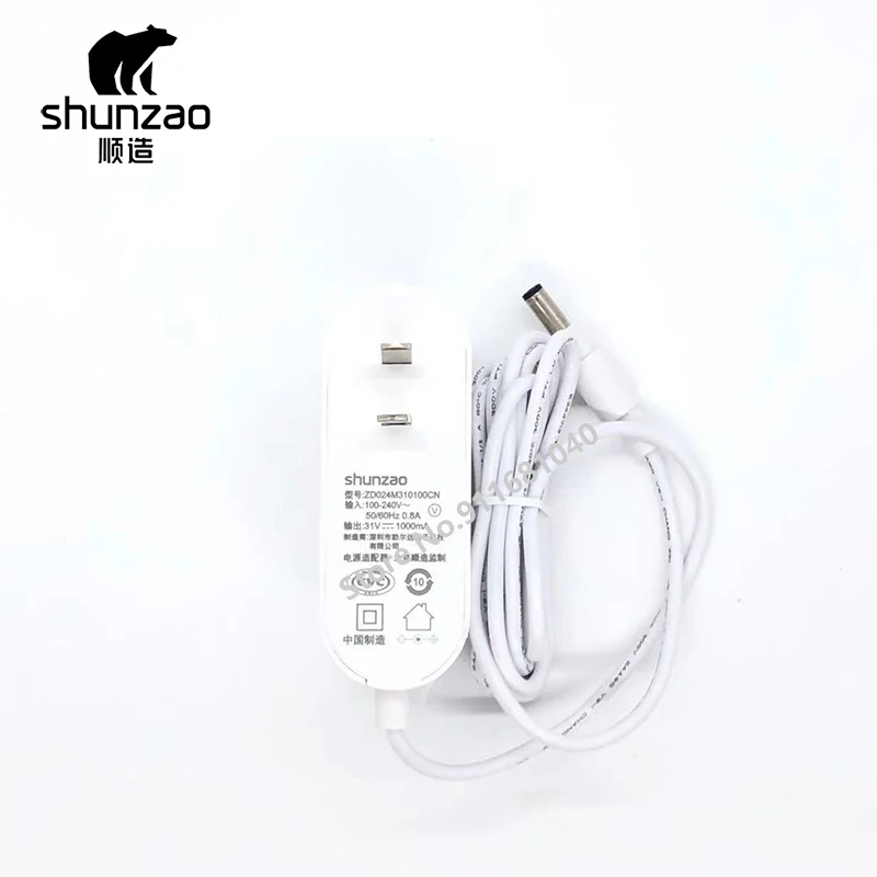 ShunZao – aspirateur à main sans fil Z11 Z11pro, accessoires chargeur et adaptateur d'alimentation avec prise EU, Original