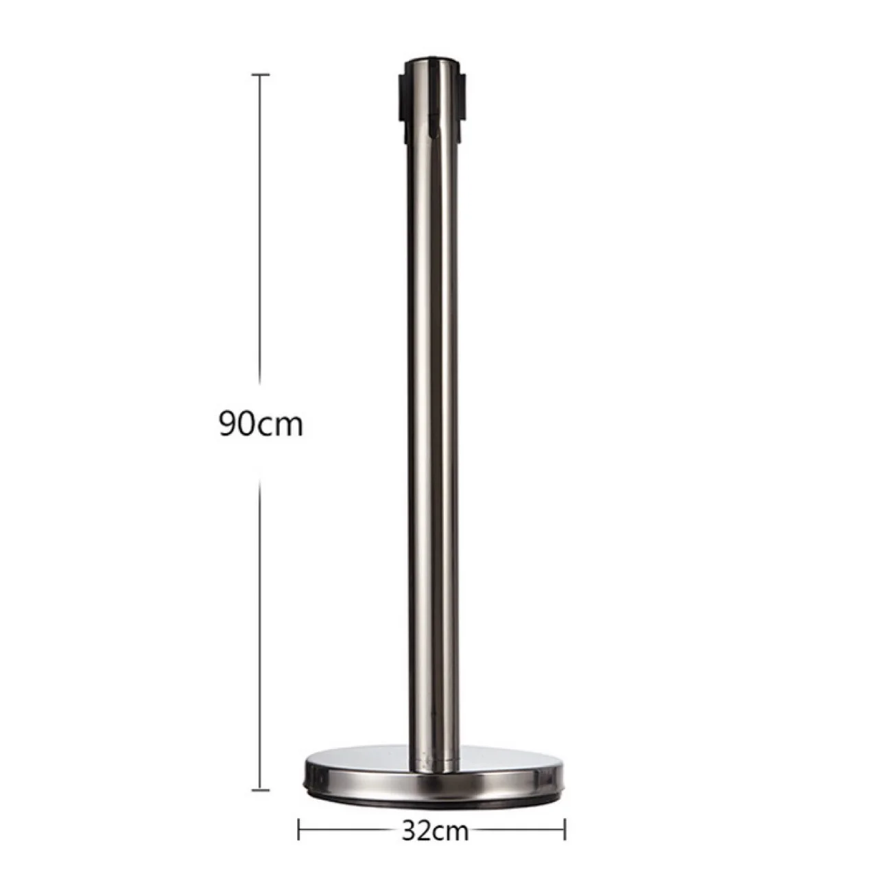 2pcs Queue Security Posts Crowd Control Stanchions Barriers With Adjustable Belt Exhibition