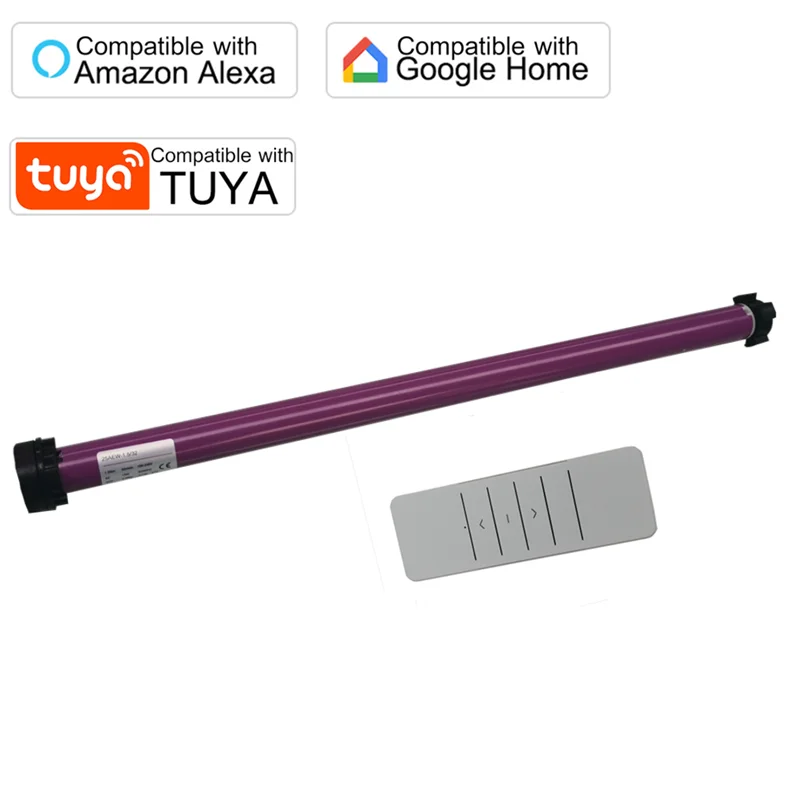 Smart Tubular Motor Roller Blinds, Voice Control, WiFi, Tuya, Alexa, Google Home