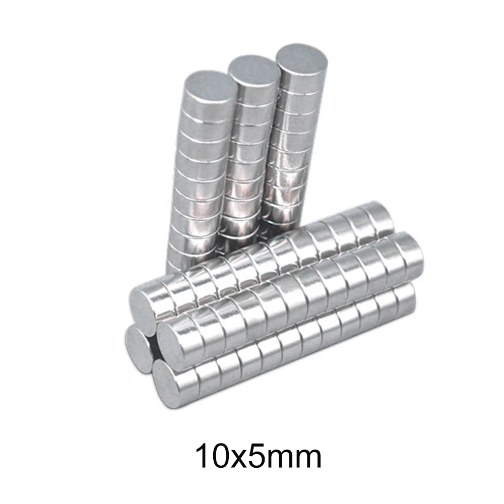 10/20/30/50/100/150PCS 10x5 mm Powerful Neodymium Magnet 10mmx5mm Search Diameter Disc Magnet 10x5mm Round Magnets 10*5