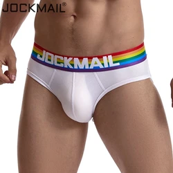 JOCKMAIL Men Briefs Underwear cotton Sexy Breathable Underpants mesh Comfortable Mens Underwear Shorts Cueca Gay Male Panties