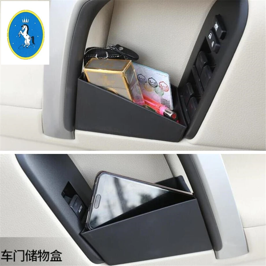 

Auto Accessories Front Door Handle Armrests Storage Box Tray Holder Interior For Toyota Land Cruiser Prado FJ150 2011 - 2020