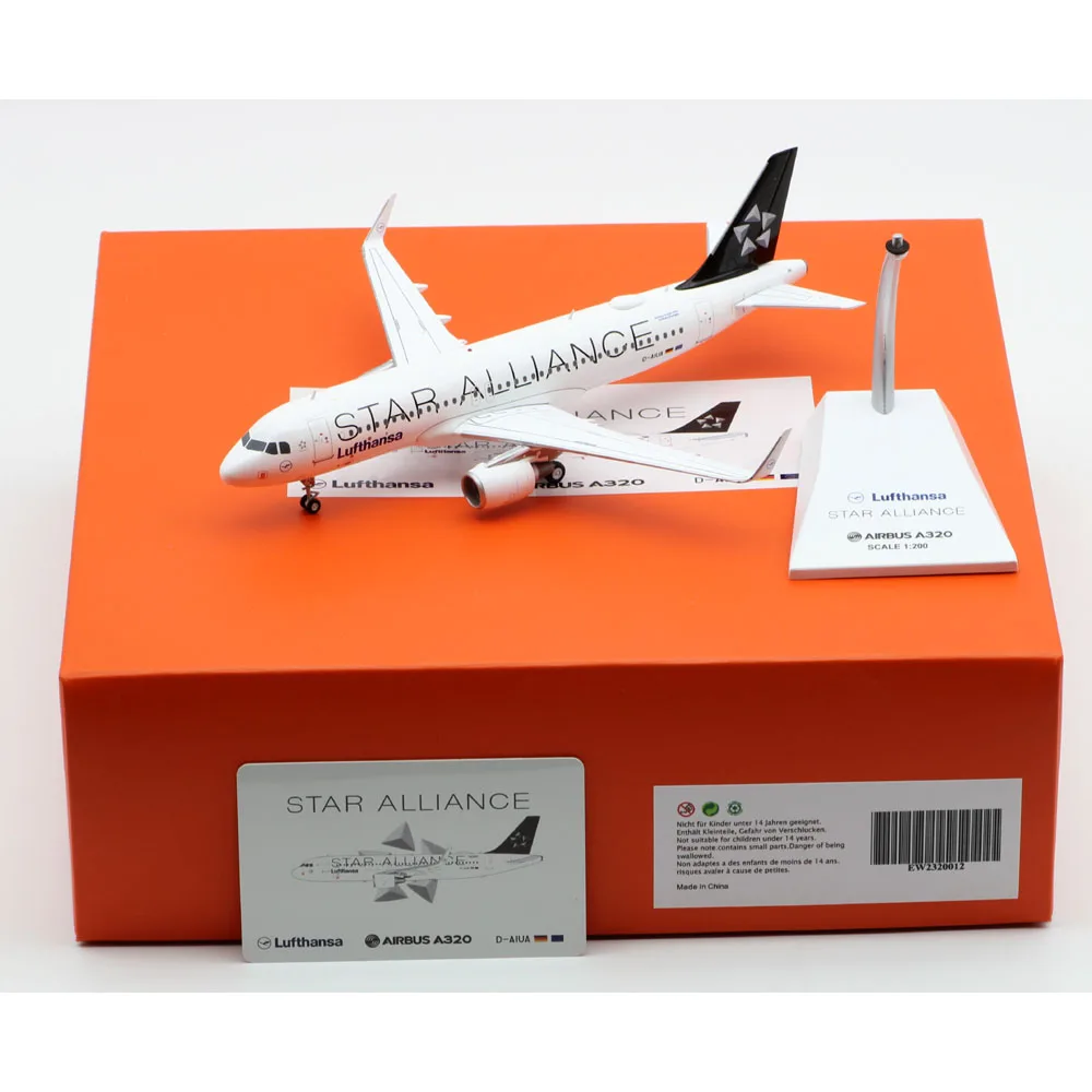 Samolot kolekcjonerski ze stopu 1:200 JC Wings EW2320012 Odlewany model samolotu Lufthansa Airinles „Star Alliance” Airbus 320 D-AIUA