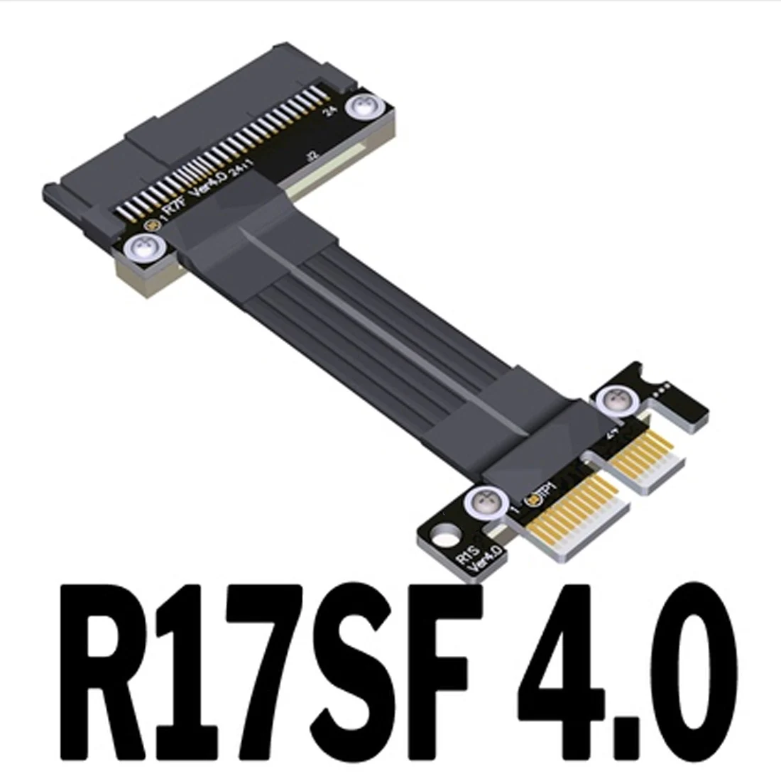 R17SL PCI Express 4.0 X1 To U.2 SSD SFF-8639 Extension Cable Extender PCIe4.0x1 Gen4 Adapter Cable High-speed Transmission