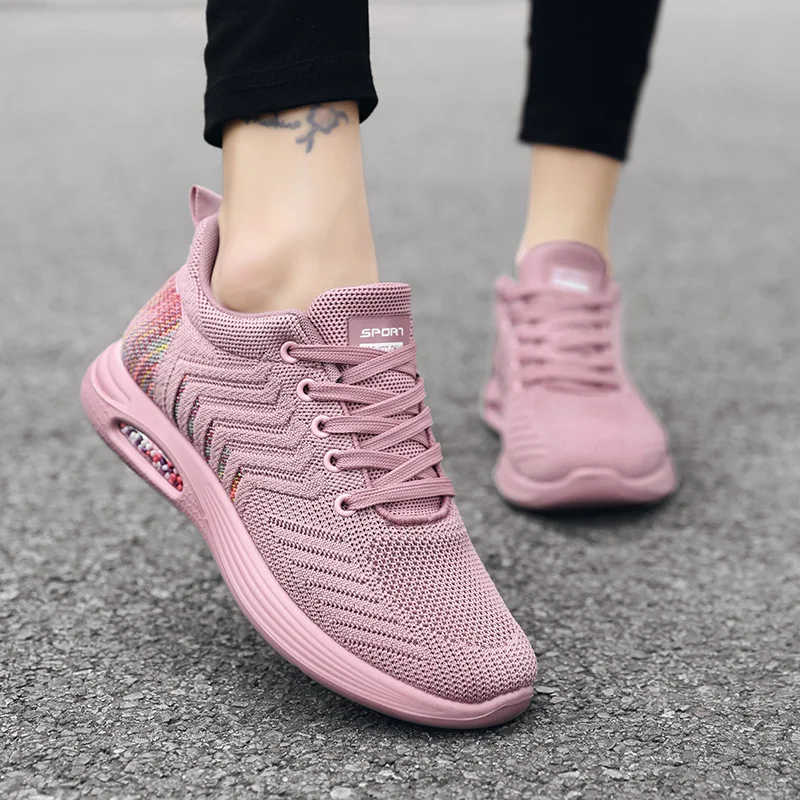 Jesienne damskie sportowe buty z platformą wygodne tenisowe damskie poduszki powietrzne Sneaker Woman Gym luksusowe buty